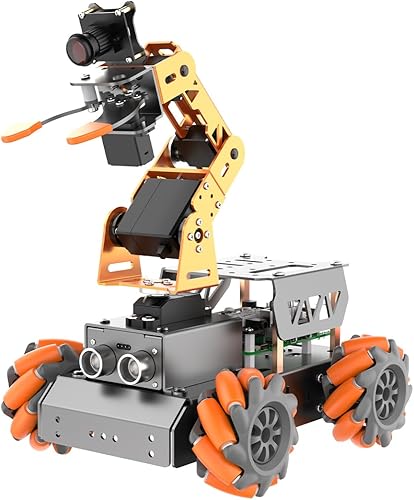 LewanSoul MatserPi - Brazo robótico para Raspberry Pi, kit de robot programación de código abierto, AI Vision 5DOFAxis Robótica Brazo inteligente