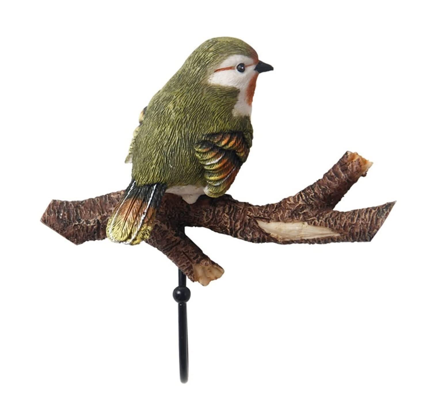 AZHKJKZH Coats Hooks Wall Mounted Bird Resin Porch Coat Rack,Space-Saving Hanger Wall Hook Suitable for Coats Scarves Bags Towels Keys Clothes Towel(A-1hook)