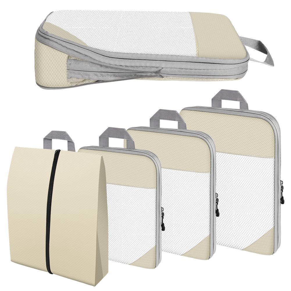 Set Organizer Valigie 7 Pezzi - Cubi Viaggio Per Abiti, Intimo E Scarpe