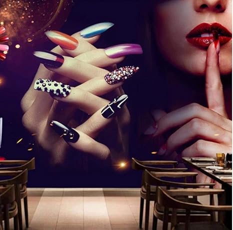 Amazon カスタマイズされた3d壁画壁紙レトロメイクネイルショップポスター写真背景壁紙装飾アート壁画壁画 150cmx105cm 59 1x41 3inch 壁紙