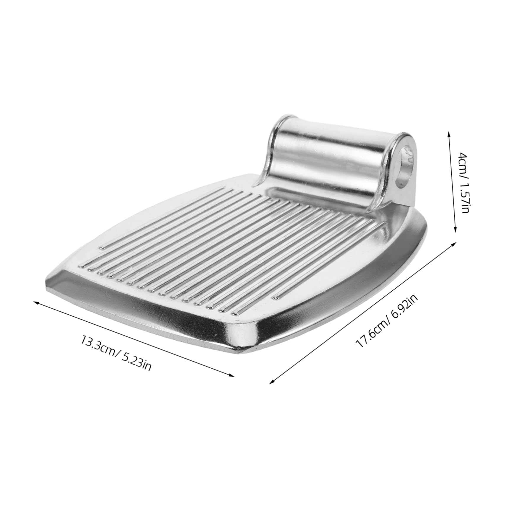 2 Pezzi Poggiapiedi Per in Alluminio 19 Mm Pedana Regolabile Per Scooter Per Anziani Facile Installare e Versatile Per Uso Domestico