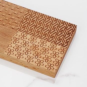 木製 ぶどう模様 和菓子型　木型 木製 ぶどう模様 和菓子型 木型