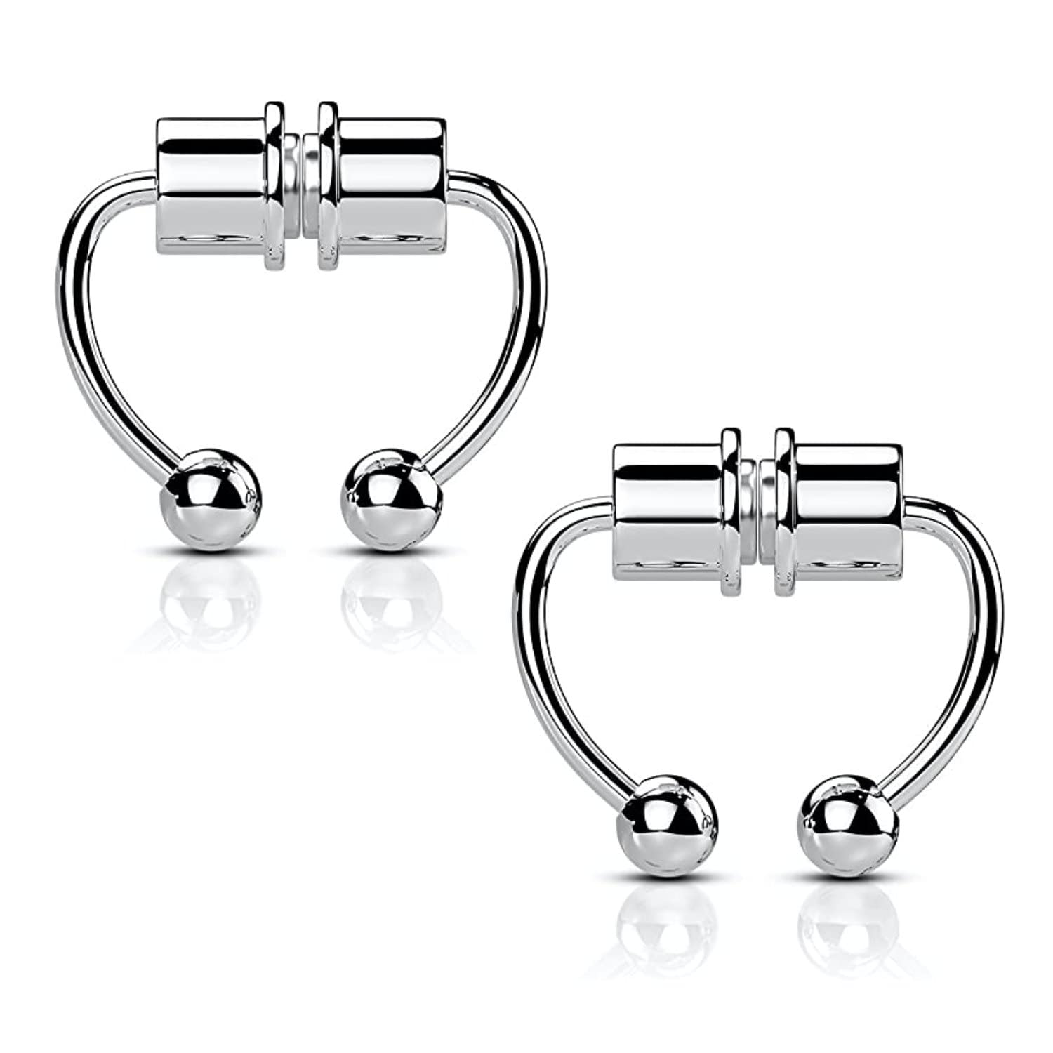Via Mazzini Surgical Steel Clip-On No-Rusting Magnetic Punk Septum Clip For Men And Women (NR04929) (B07CZCKZWG) Amazon Price History, Amazon Price Tracker