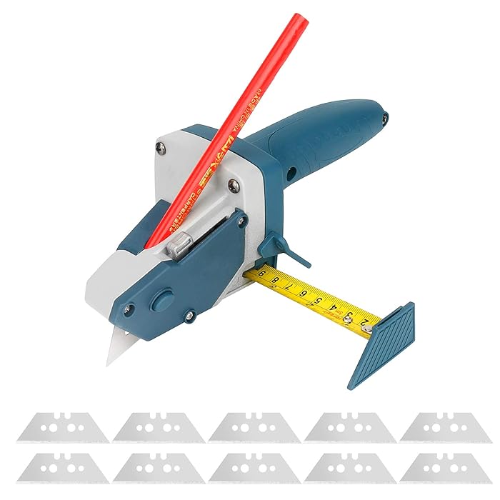 Buy Gypsum Board Cutter with Utility Knife Blades Set of 10, 16ft