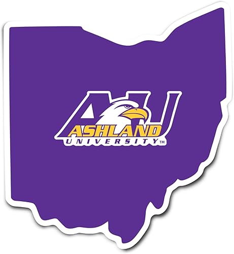 Desert Cactus Ashland University - Calcomanía de vinilo de los águilas para laptop, botella de agua para automóvil, álbum de recortes (calcomanía de