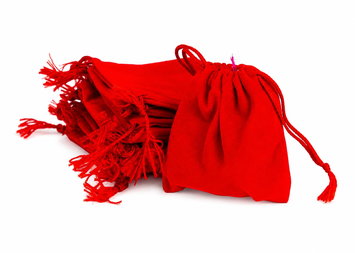 DLC Red Velvet Gold Coin Potli 8cm silver coin potli 3 inch Drawstring jewelry Pouch Bag Small potli-image-21