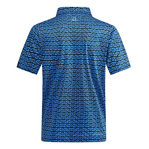 Deolax Mens Golf Shirt Fashion Prints Athletic Golf Polo Shirts Casual Classic Fit Soft Breathable Mens Polo Shirts Short Sleeve Performance Moisture Wicking Quick Dry Golf Shirts For Men Purple #TOP4