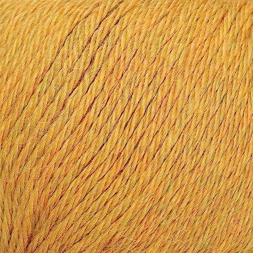100% Baby Alpaca Yarn Wool Set Of 3 Skeins Dk Weight - Made In Peru - Heavenly Soft And Perfect For Knitting And Crocheting (Golden Yellow, Dk) #TOP2
