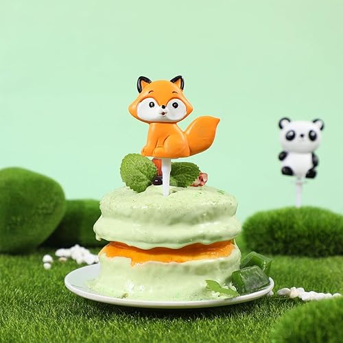 Miniatura 5 de 5 adornos para tartas de animales de la selva, decoración de pasteles de animales de la selva para fiestas de cumpleaños