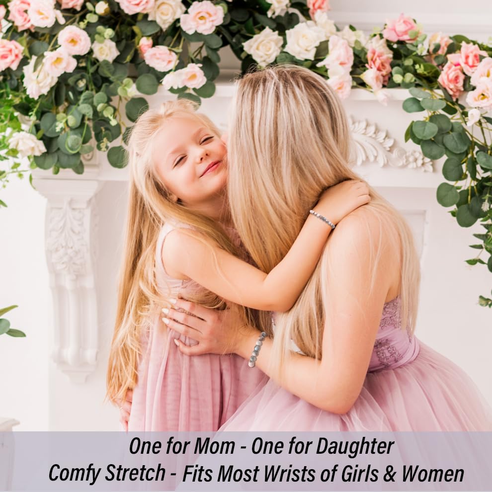 Mother-Daughter-Bracelets-Mommy-and-Me-Bracelets-First-Day-of-Kindergarten-Bracelet-Back-to-School-Gifts-Mom-and-Daughter-Bracelets-Matching-Easter-Christmas-Stocking-Stuffer-Valentines-Link