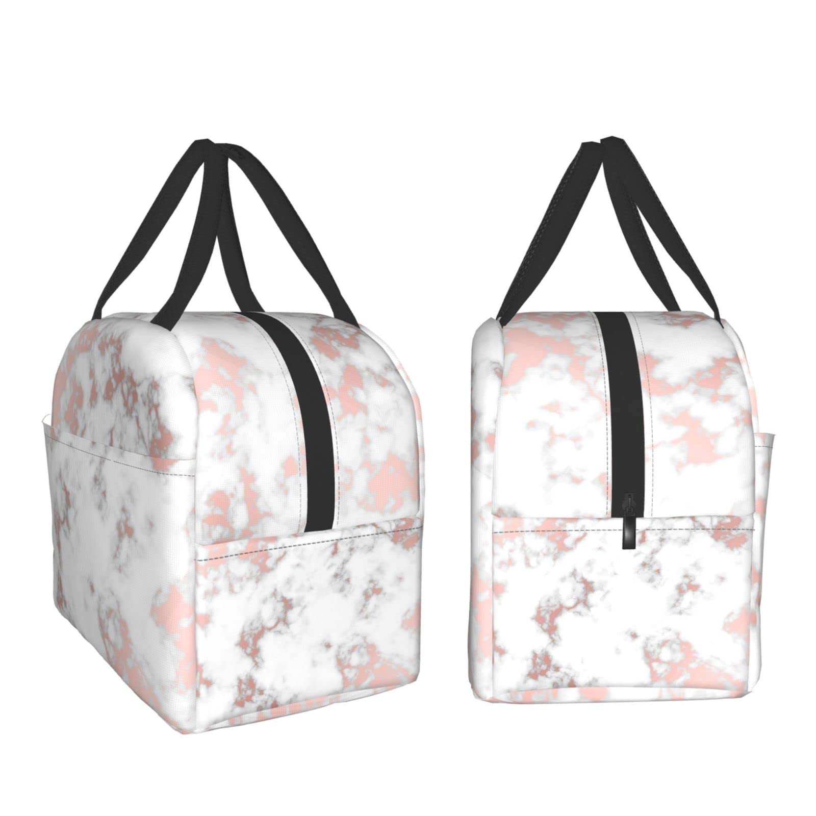 Rosa Marmo Belle Donne Pranzo Borse Lunchbox per il