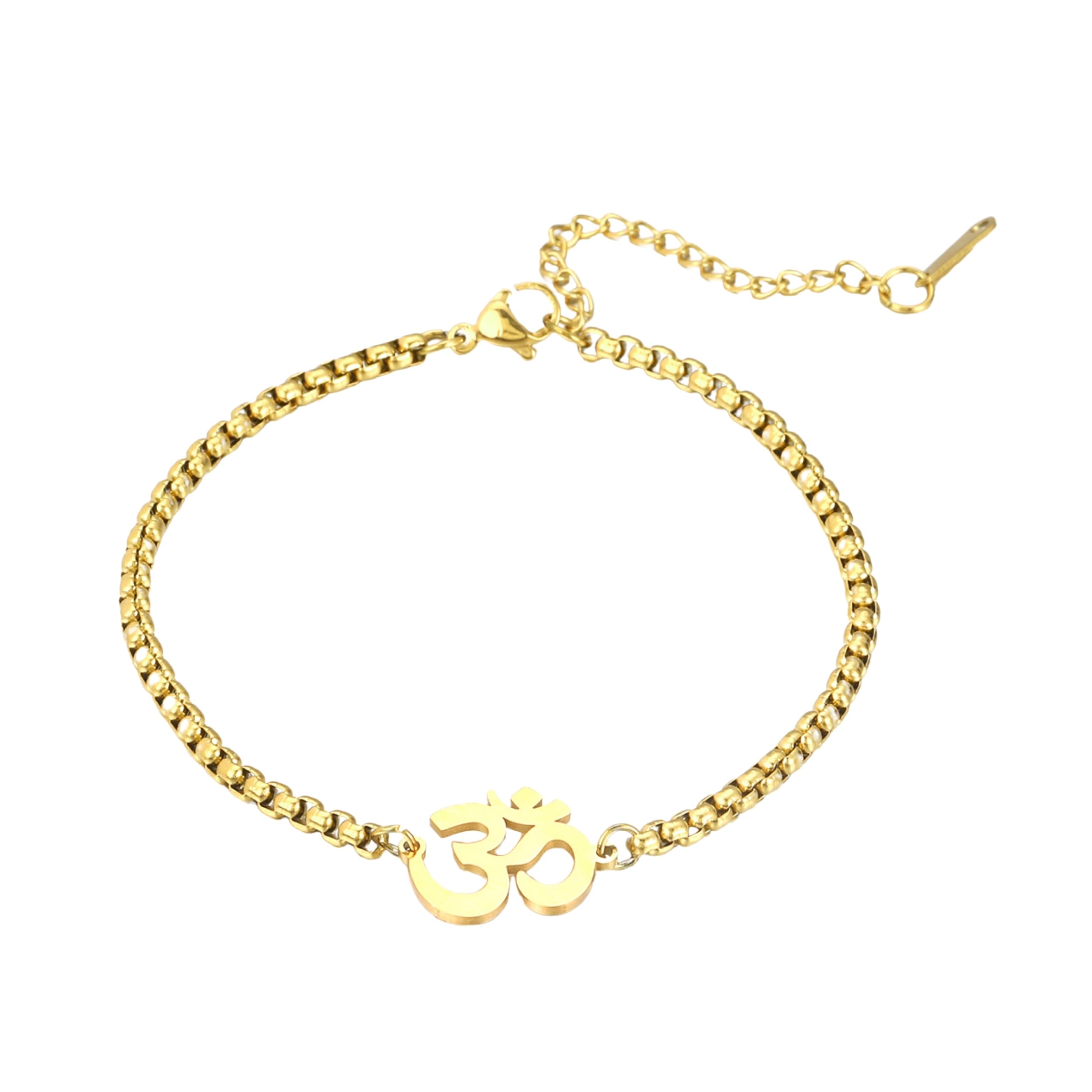 Salty Alpha OM Link Wrist Bracelet for Men | Hand Band for Boys | Fancy & Stylish Mens Accessories | Aesthetic Jewellery | Bracelets for Man, Husband & Boyfriend | Gift for Diwali, Anniversary, Engagement, Birthday & Everyday Wear (B0CNPXRZK9) Amazon Price History, Amazon Price Tracker
