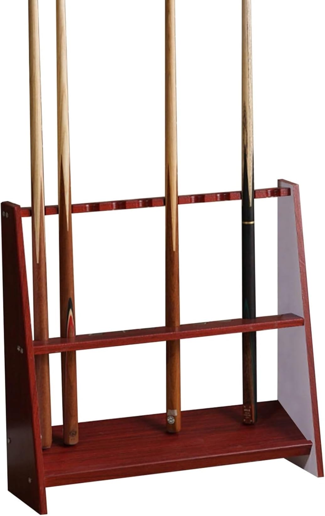 Meuble pour 10 queues de billard et support au sol pratique