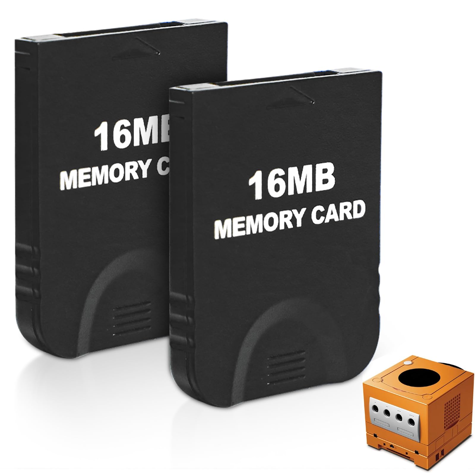 16MB(251 Blocks) High Speed Gamecube Memory Card 2Pcs, Game Memory Card Compatible for Nintendo Gamecube and Wii Console Accessory Kits (Black, 2Pack)-image-33