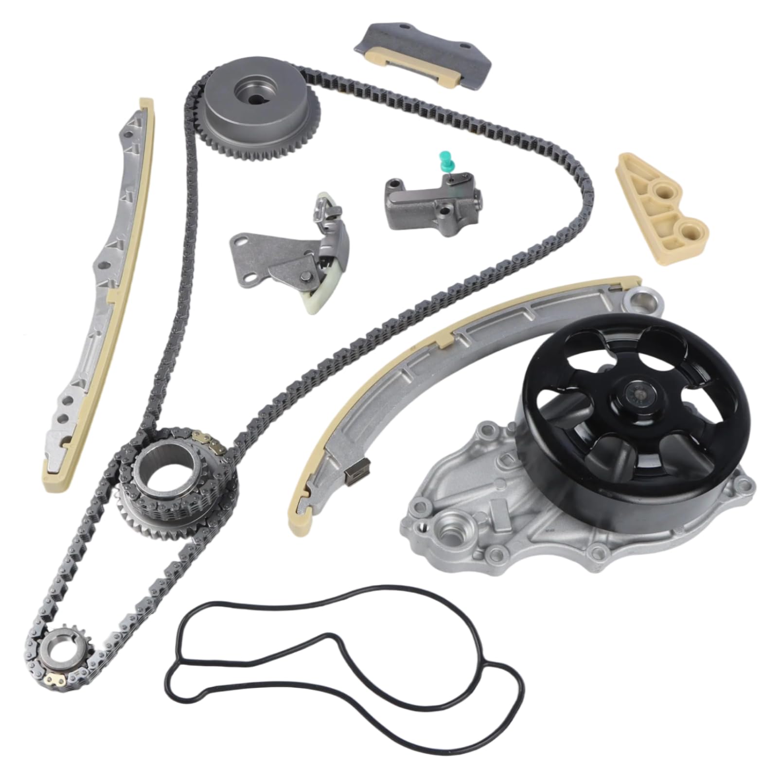 Engine Timing Chain Kit Water Pump Fit for Civic 2006-2011 2.0L 1998CC K20Z3 Automotive Replacement Time Part Sets Replace TS21136 G56331 G56332 with