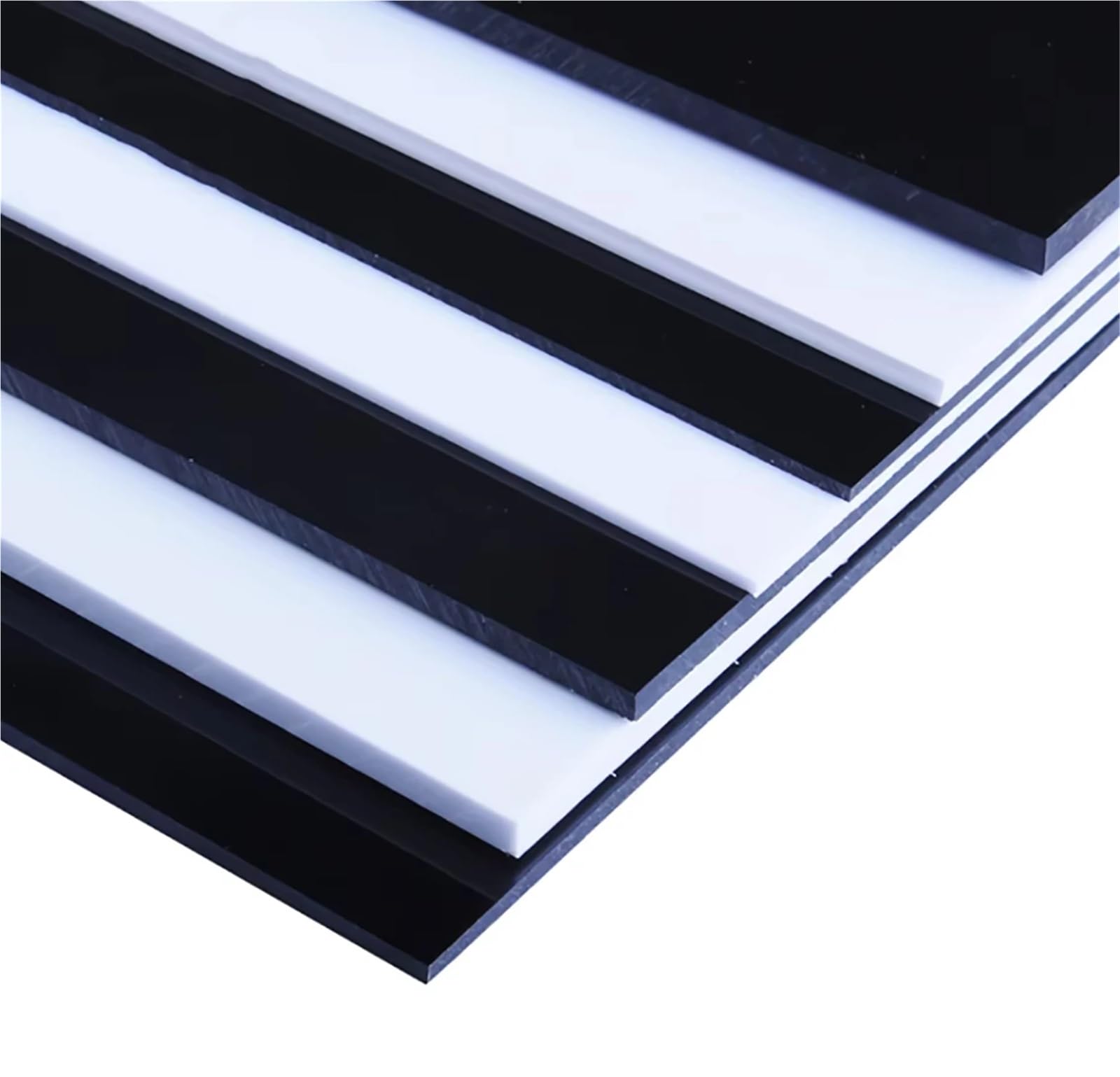 ABS-Kunststoffplatten 1-10 Stück Dicke 0,5/1/1,5/2/3 mm Weiße ABS-Kunststoffplatte 100 * 200 300 Modellblattmaterial for DIY-Modellteilzubehör Bastelarbeiten