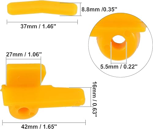 Miniatura 3 de X AUTOHAUX Juego de 6 cambiadores de neumáticos de plástico con cabezal de desmontaje de neumáticos, protector lateral de rueda para montaje Demount