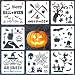 8 Pack Halloween DIY Decorative Stencils Set Halloween Stencils for Painting on Wood,Airbrush and Walls Art
