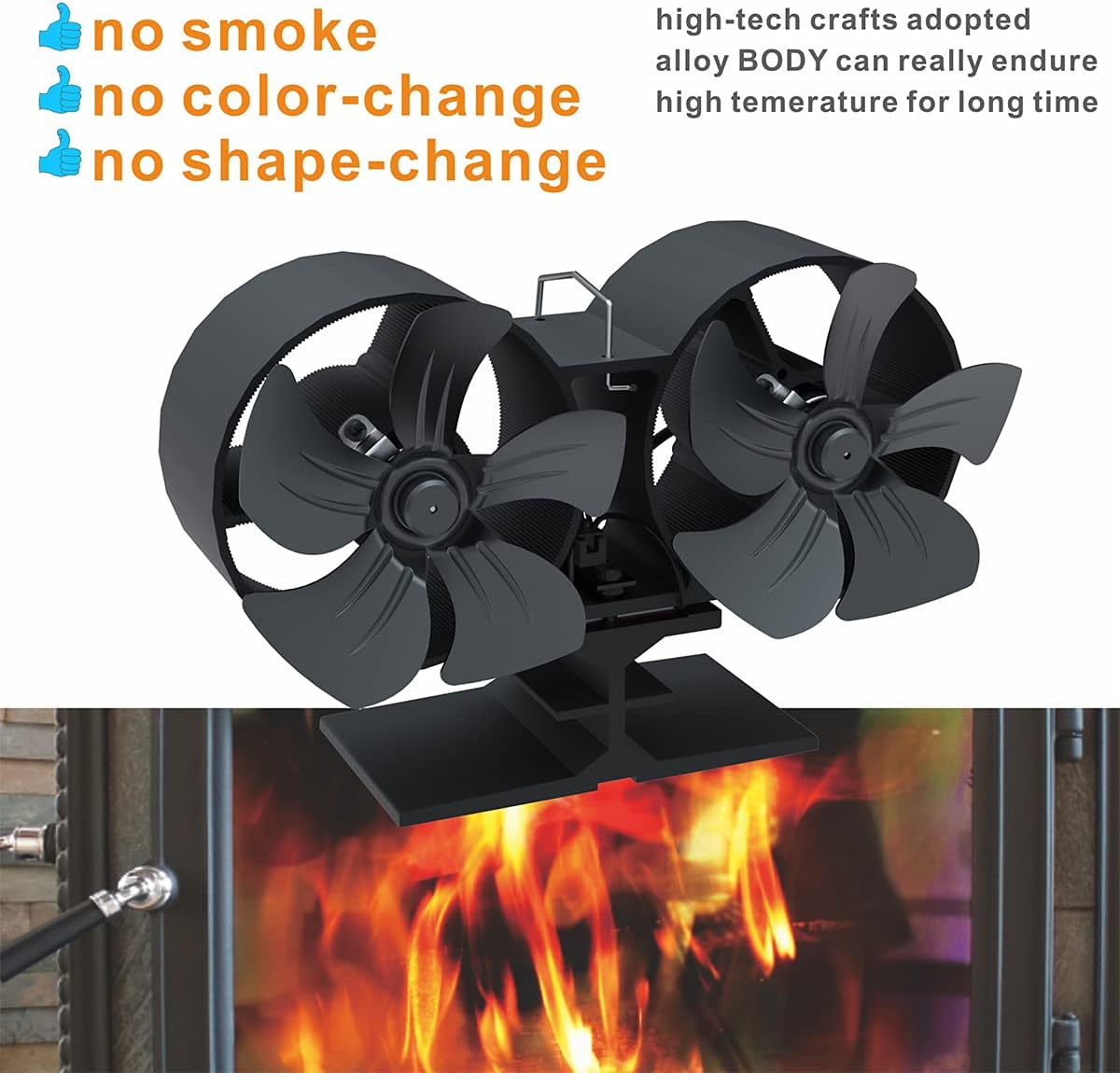 Bеѕt Dеаl FUTURESUN Heat Powered Wood Stove Fan Dual 5 Blades Fireplace Fan for Wood/Log Burner/Fireplace, Eco Friendly and Efficient Heat Actived Fan for Home Heat Distribution Wееklу Tор Sаlе FUTURESUN Heat Powered Wood Stove Fan Dual 5 Blades Fireplace Fan for Wood/Log Burner/Fireplace, Eco Friendly and Efficient Heat Actived Fan for Home Heat Distribution