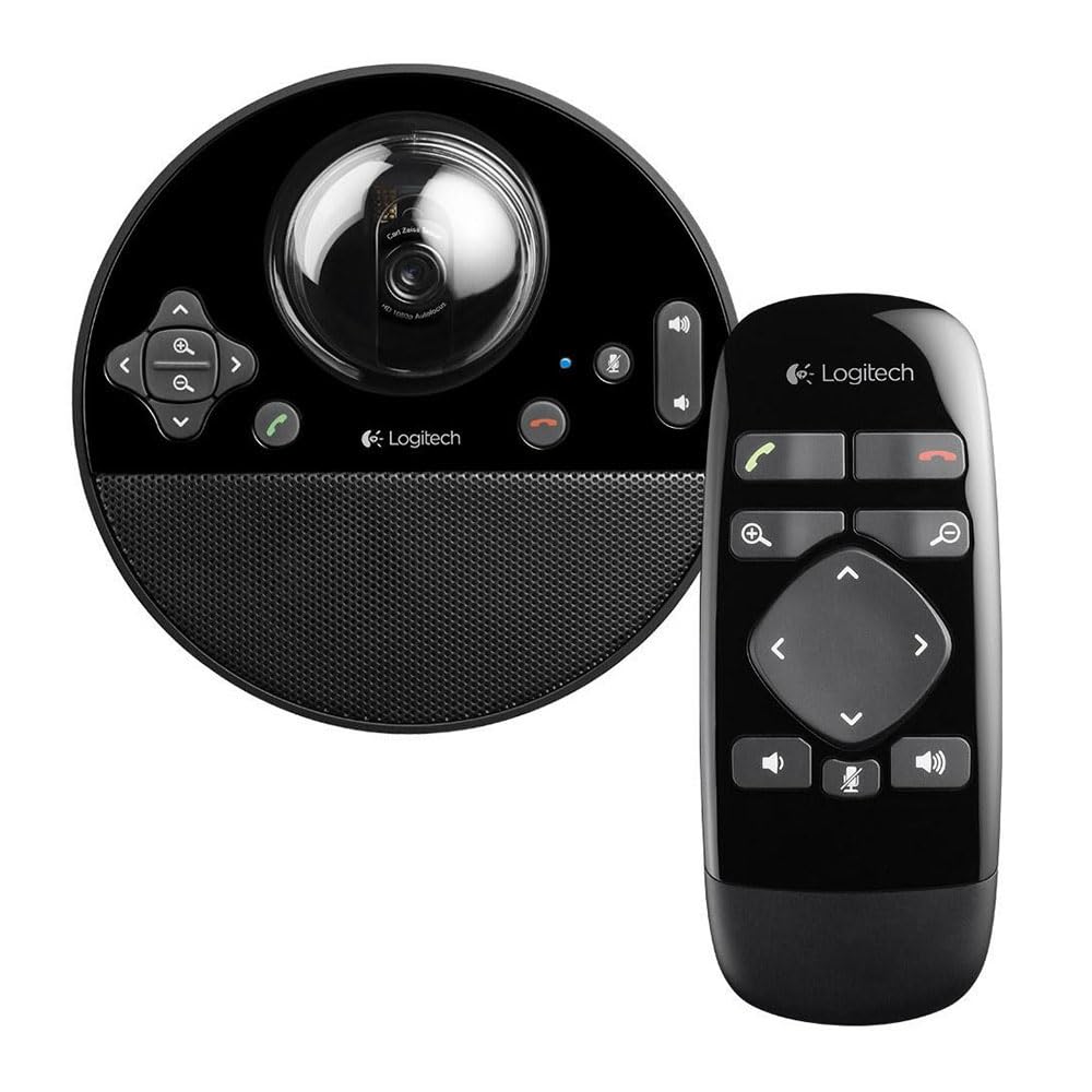 Logitech ConferenceCam BCC950 - Sistema di conferenza - Telecamera PTZ FullHD, telefono con altoparlante integrato, microfono omnidirezionale, telecomando, stelo estensore, USB Plug-and Play, 960