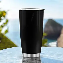 Copos isolados de 590 ml Caneca Caneca Reirement Presentes de Aniversário para Homens Pai Avô Meninos Acessórios Essenciais de Viagem Must Have Cold Iced Handle Preto