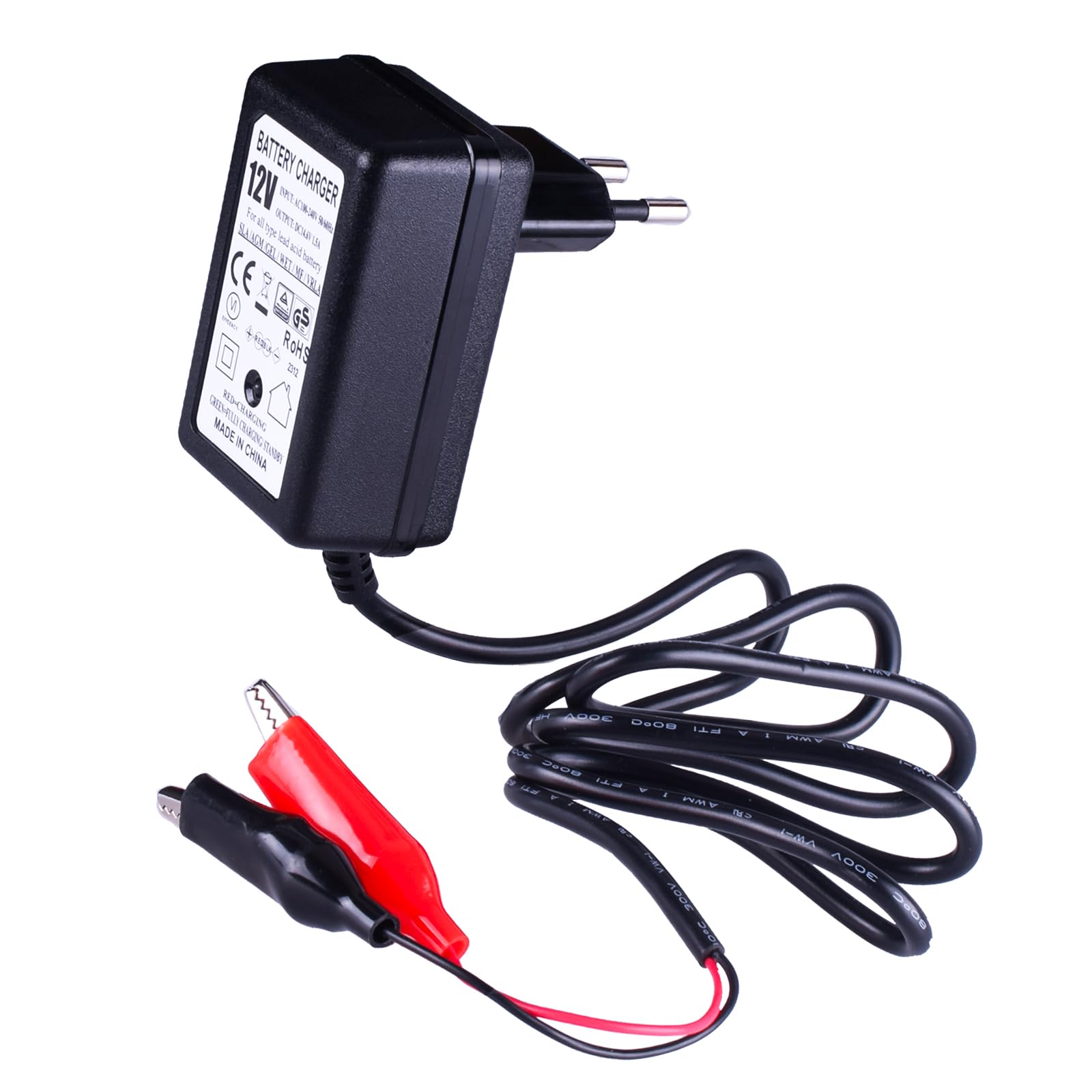 YONII Caricabatteria da Auto Portatile e manutentore 6v-12v 3A 5A Smart Piombo-Acido a 3 gradini Caricabatterie a Carica Automatica per Mini ultrasafe per Auto Motocicli Barca