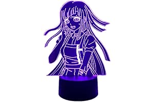 Danganronpa V3 Roll Danganronpa Light Remote Touch Switch 3D Night Light for Boys Girls Kids