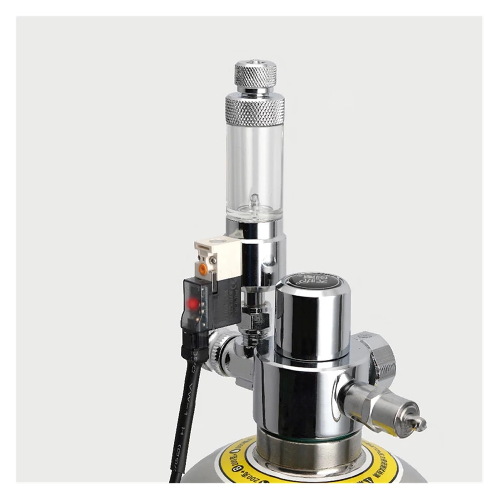 Regulador Contador de Burbujas CO2 for Acuario, Sistema Control reacción con válvula solenoide, Dispositivo medición dióxido Carbono(Quick Twist Version)