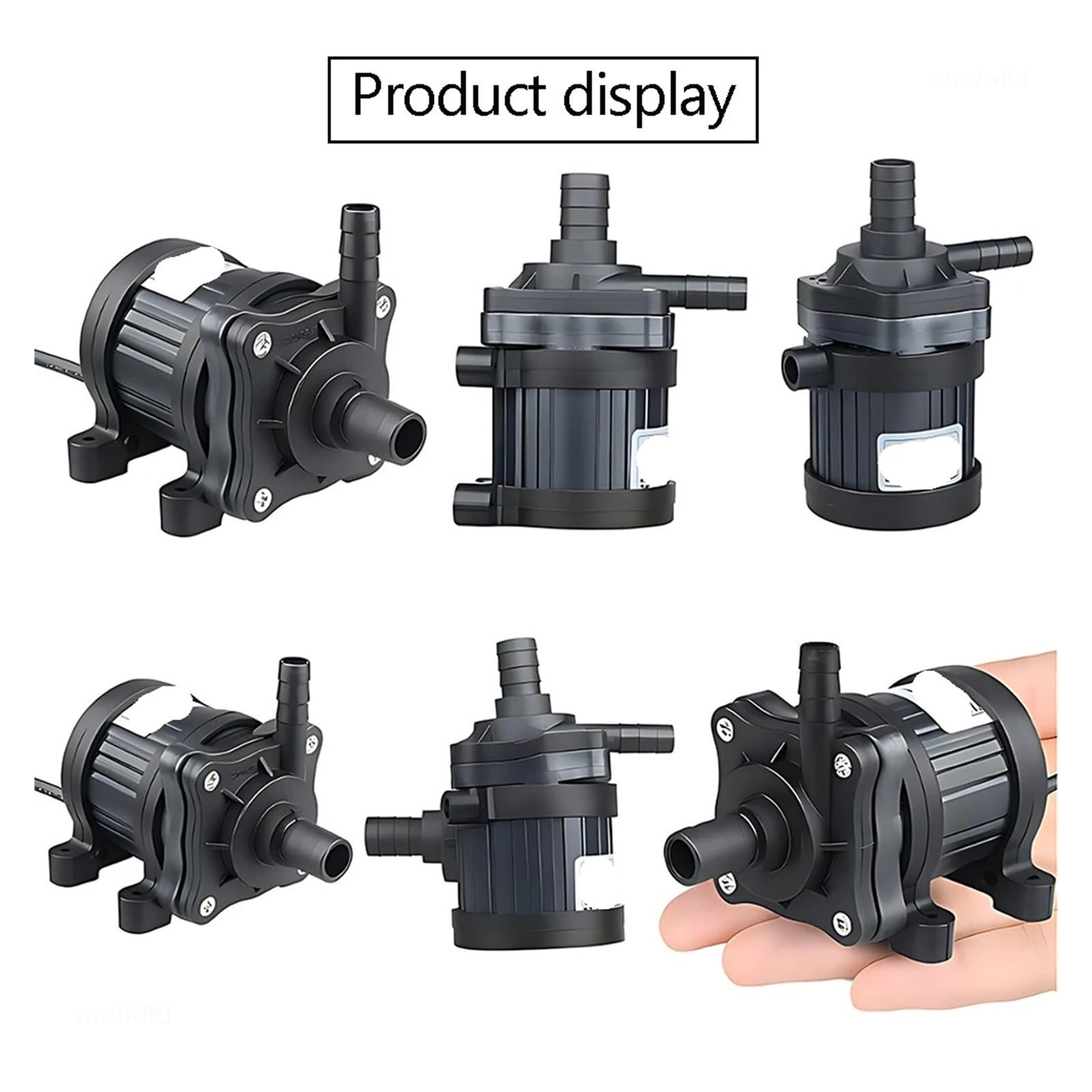 Pequeña bomba de circulación de temperatura silenciosa refrigerada por agua flujo DC12/24V: Motor sin escobillas 360/450 L/H(24110s)