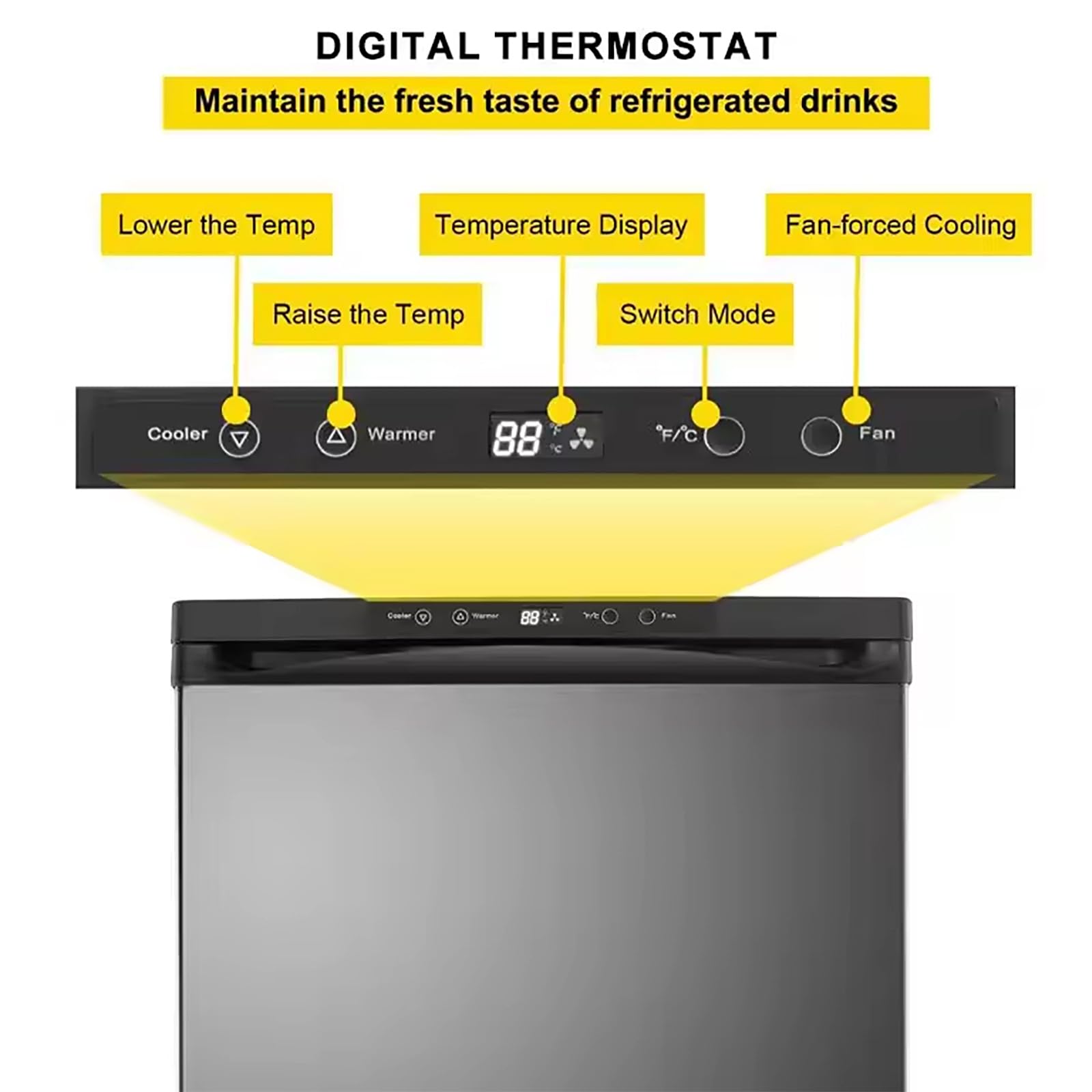 Máquina De Cerveza De Doble Cabezal, Mini Refrigerador Comercial De 170 L con Control De Flujo Ajustable, Rango De Temperatura: -5~25 °C, para El Hogar, Bar O Barbacoa, Restaurante