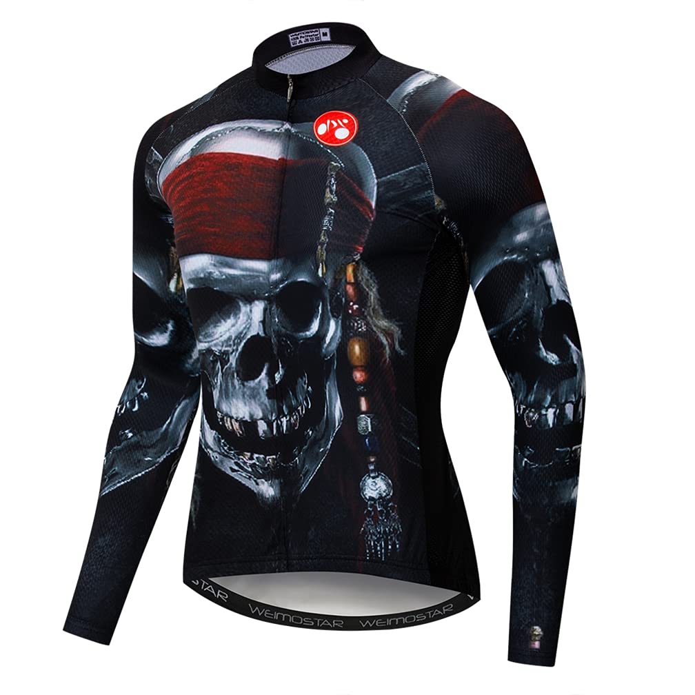 weimostar Maillot de cyclisme à manches longues pour homme