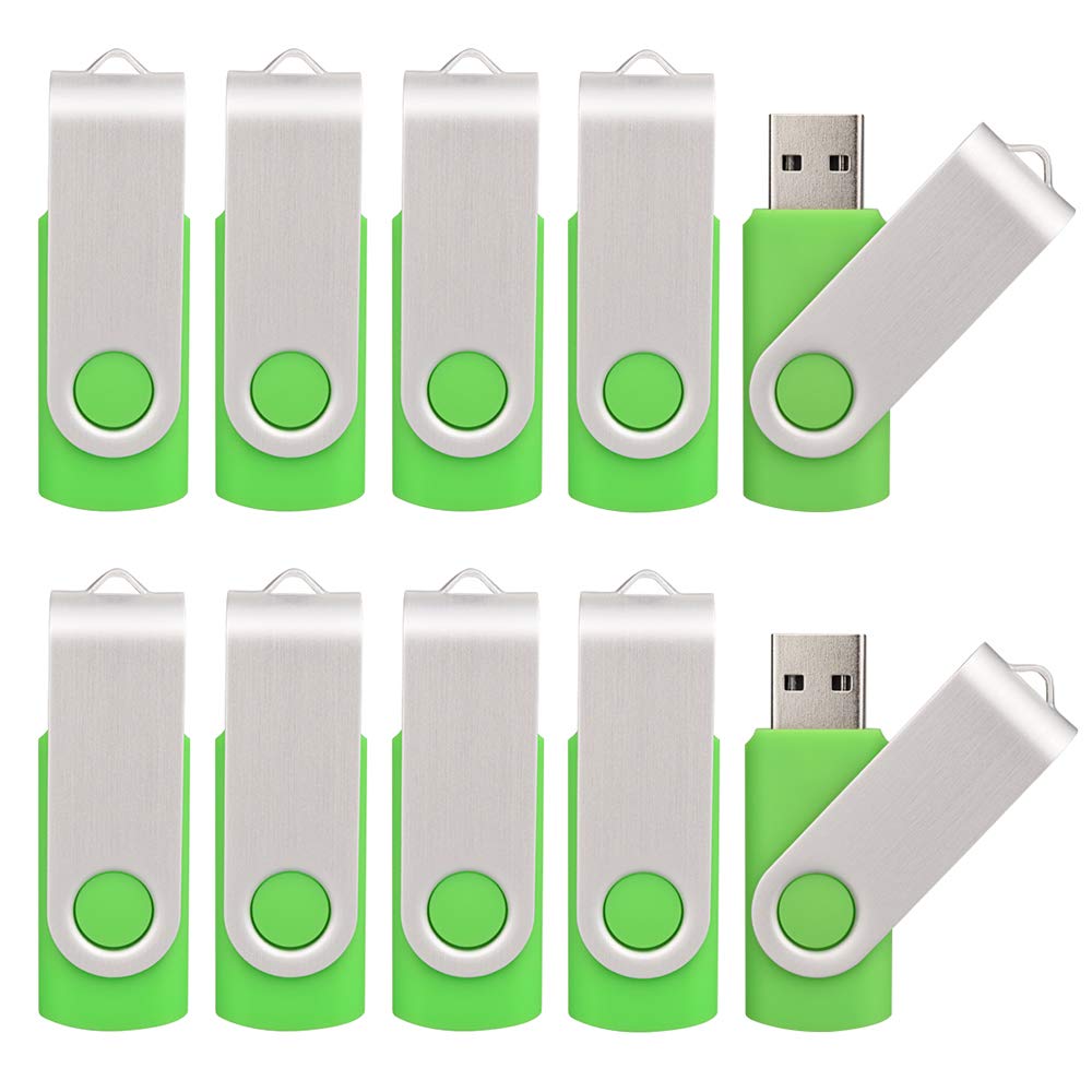 10 Pack 16GB USB Flah Drive USB 2.0 USB Memory Stick-Green