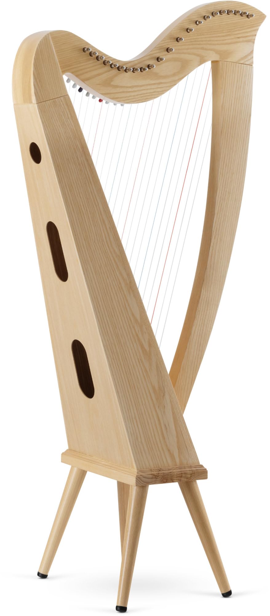 Classic Cantabile H-22LG Harpe Celtique 22 cordes en Mi bémol majeur, frêne, mécanique demi-ton premium, pieds, housse et 2 clés d’accord, hauteur 106,5 cm.