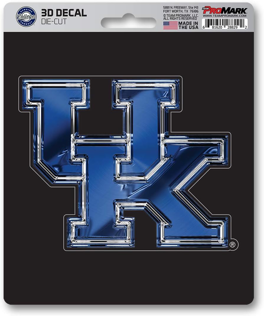 FANMATS 62816 Kentucky Wildcats 3D Decal Sticker 6.25" x 5.00"