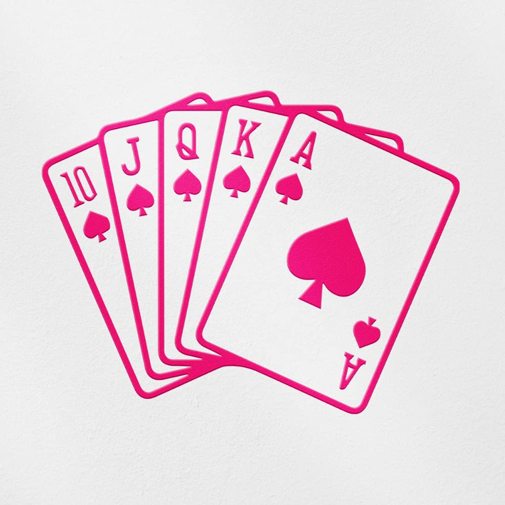 Amazon.com: Transparent Decal Stickers Of Spade Royal Straight 