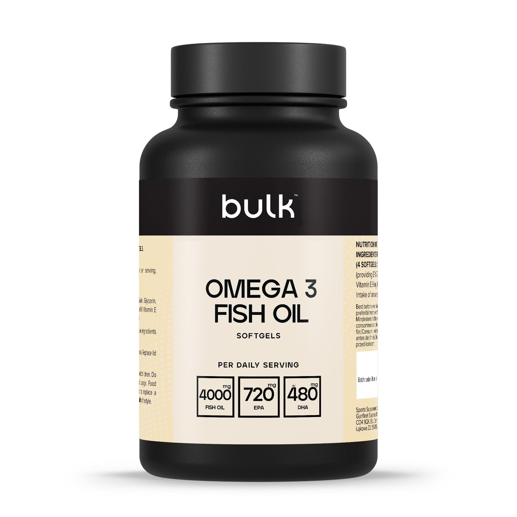 Omega 3 Fish Oil Softgels, 1000 mg, Pack of 90