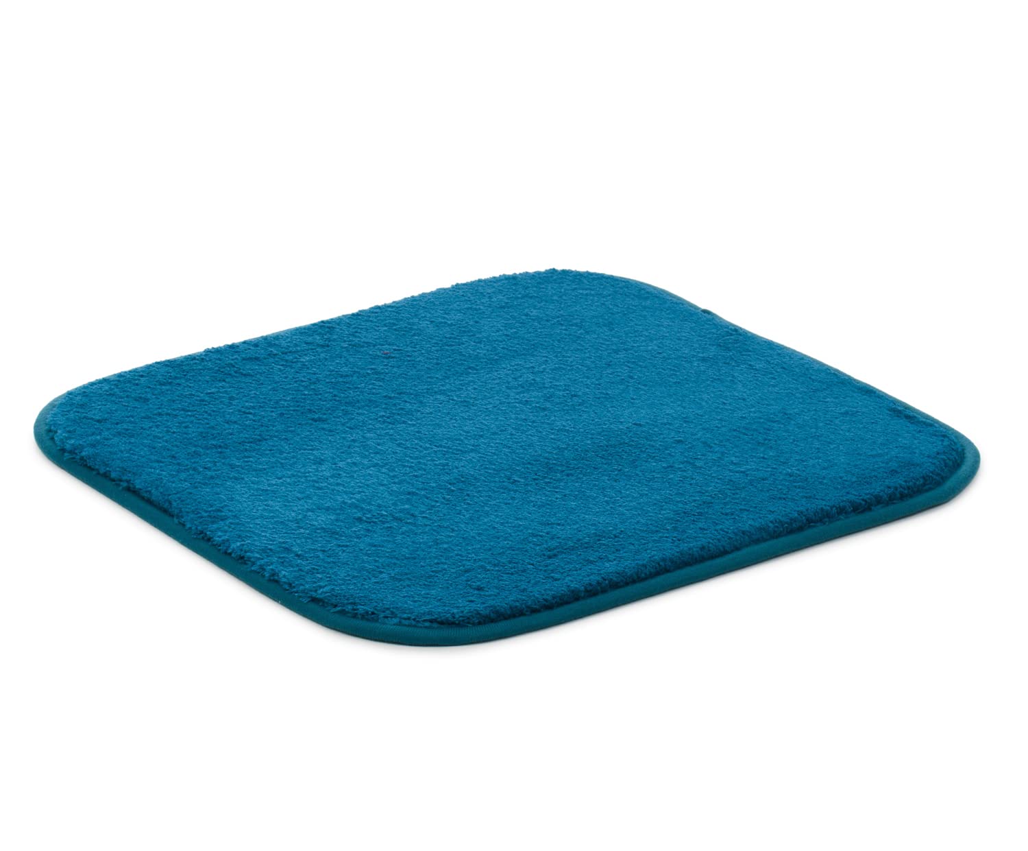 Gözze - Premium Rutschfester Badteppich, RIO, 100% Microfaser, 50 x 45 cm - Petrol