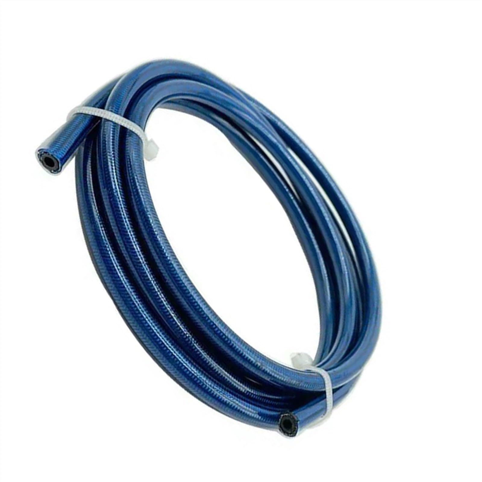 Motorradteil 5 M/16 Fuß Geflochtene Hydraulische Bremsleitung Aus Edelstahl Für Motorräder, Nylon-Kupplungsöl-Kraftstoffschlauch(Blu)