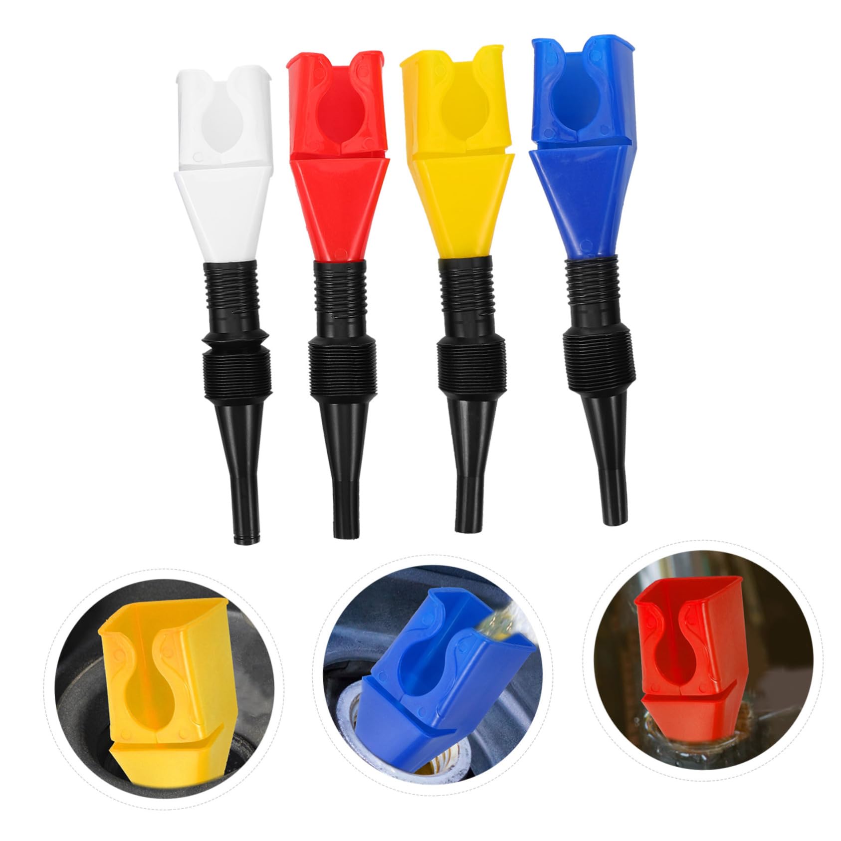 40pezzi Imbuto Flessibile Per Auto Con Tubo Estensibile Di Imbuto Per Carburante e Motore Design Sicuro e Pratico Per Rifornimento Senza Sprechi
