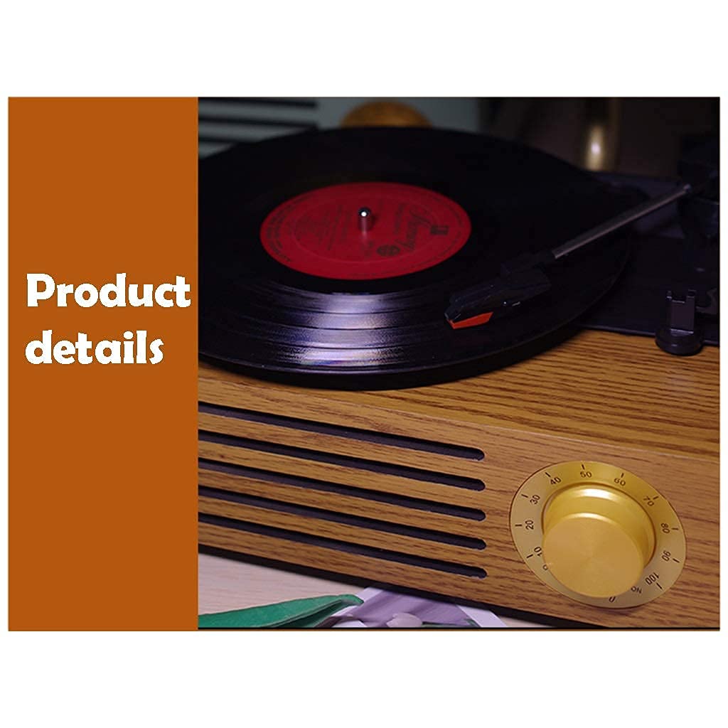Giradischi grammofono in Stile Classico con Supporto per Vinile/U Disk/Bluetooth/Ingresso/Uscita Phono