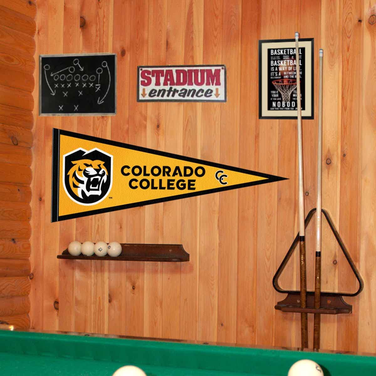 Colorado College Tigers Gold Pennant
