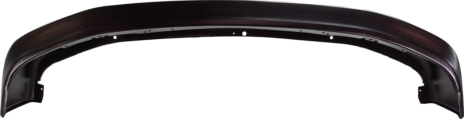 Garage-Pro Bumper for Ford F-150 F-250 Bronco 1992-1996 Front Painted Black Steel w/o Molding Holes For Models Without Pad and Bumper Cut Outs Replaces # F2TZ17757D FO1002340