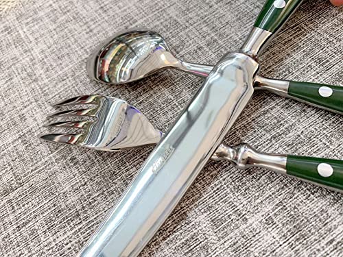 Green-Silverware-Set-for-8-Durable-1810-Stainless-Steel-Flatware-sets-Cutlery-Utensi-Sets-Flatware-Wedding-Mirror-Polished-Classical-Retro-Steak-Tableware-Spoon-Fork-Knife-set-40pcs Green Silverware Set for 8 Durable 1810 Stainless Steel Flatware sets Cutlery Utensi Sets Flatware Wedding Mirror Polished Classical Retro Steak Tableware Spoon Fork Knife set 40pcs