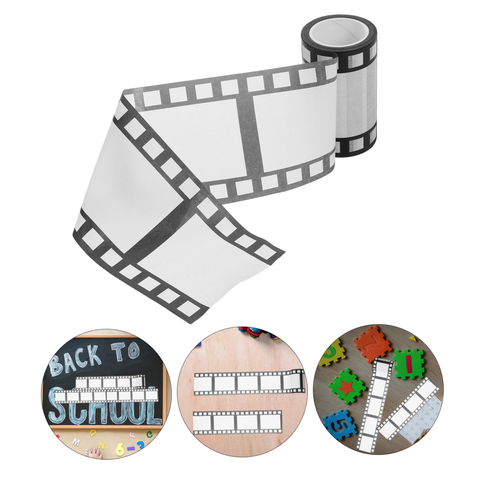 Homoyoyo 5 Rollos Decorativa para Manualidades de Adhesiva Estilo Film para Scrapbooking para Diarios Álbumes y Creatividad Infantil