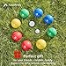 ApudArmis 90mm Bocce Balls Set, Lighter Outdoor Bocce Game for Backyard/Lawn/Beach - Set of 8 Soft PE Balls & 1 Pallino & Nylon Carrying Case & Measuring Tape for Kids Teens Beginners