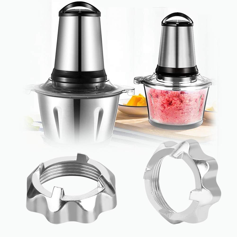 Durable Meat Grinder Nut, Professional Manufacturing Stainless Steel Simple Installation Grinder Nut, for Electric Meat Grinders Home Household Kitchen