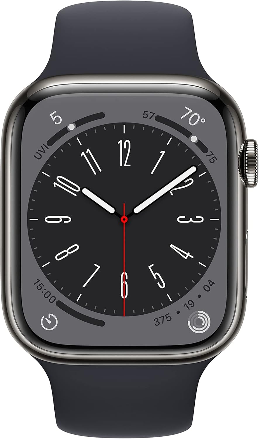Amazon.com: Apple Watch Series 8 (GPS+Cellular, 45mm) - Graphite