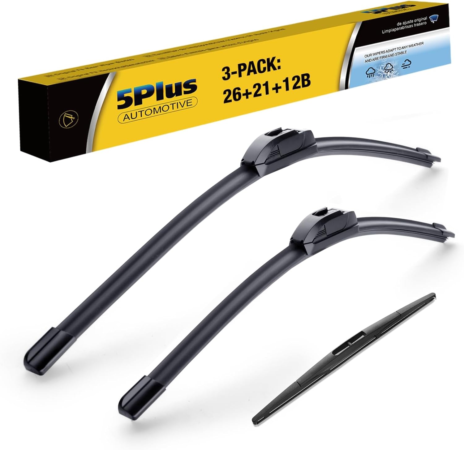 3 Wipers 26"/21"/12" Replacement For Acura MDX 2013 2012