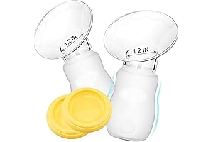 2 Pack Silicone Manual Breast Pump