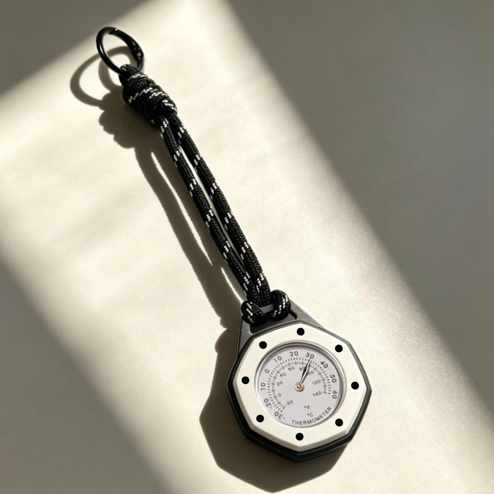 Thermomètre En Plastique Octogonal Avec Lanière Pour Extérieur
